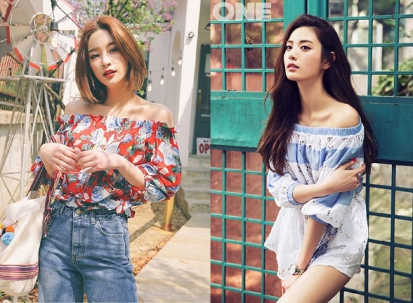 image of 30 ไอเดียแมทช์เสื้อเปิดไหล่.. สวยหวานใสๆ ใส่แล้วไม่ตกเทรนด์!